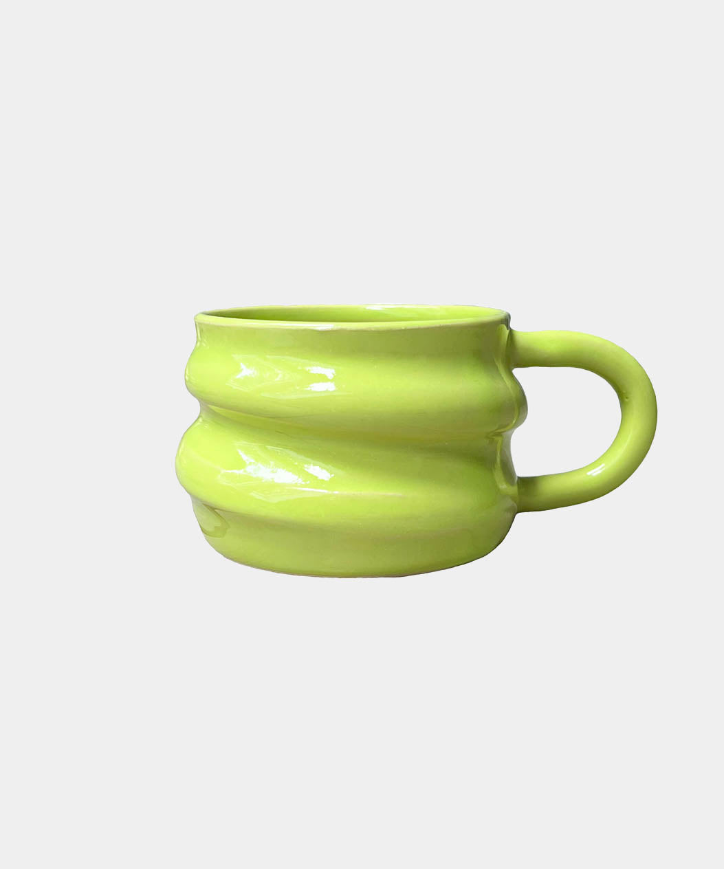 Lime Krus med hank | Håndlavet Keramik Kop | Kerama
