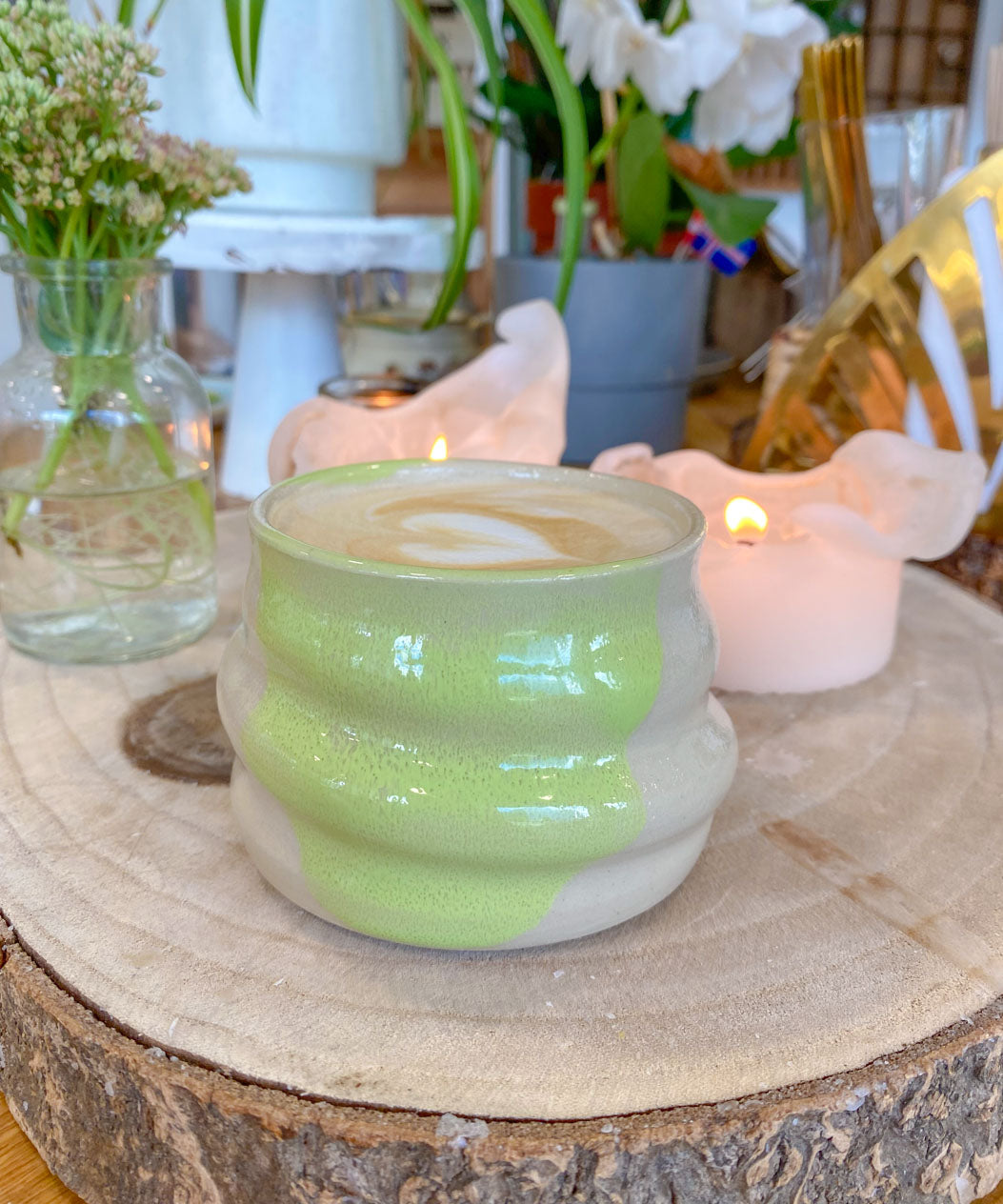 Madam Grøn | Håndlavet Keramik Kop | Kerama 2